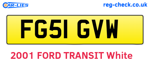 FG51GVW are the vehicle registration plates.