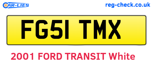 FG51TMX are the vehicle registration plates.