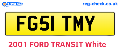 FG51TMY are the vehicle registration plates.