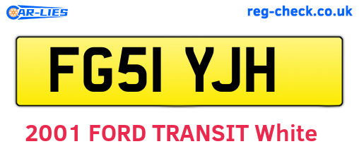 FG51YJH are the vehicle registration plates.