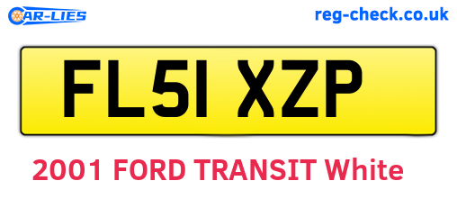 FL51XZP are the vehicle registration plates.