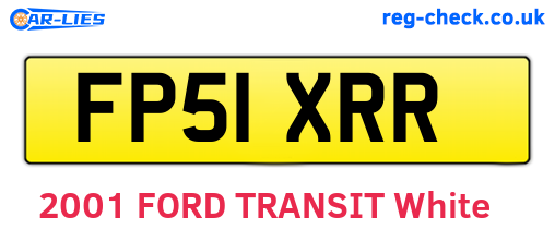 FP51XRR are the vehicle registration plates.