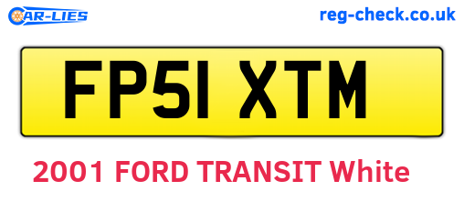 FP51XTM are the vehicle registration plates.
