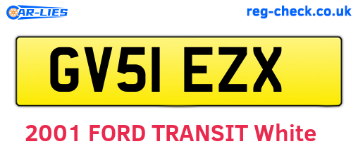 GV51EZX are the vehicle registration plates.