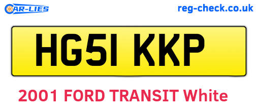 HG51KKP are the vehicle registration plates.