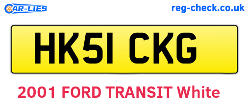 HK51CKG are the vehicle registration plates.