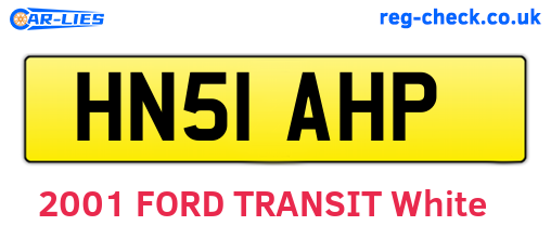 HN51AHP are the vehicle registration plates.