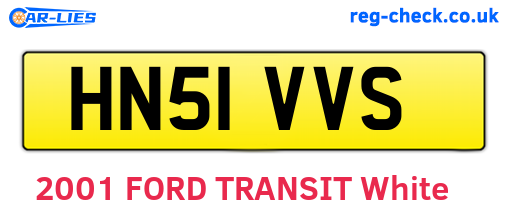 HN51VVS are the vehicle registration plates.
