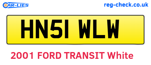 HN51WLW are the vehicle registration plates.