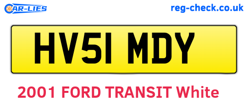 HV51MDY are the vehicle registration plates.