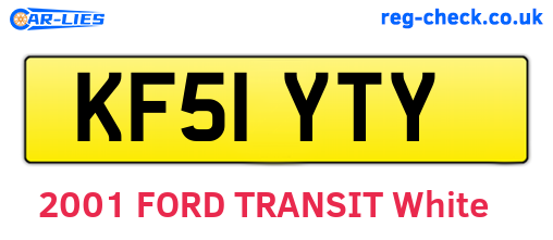KF51YTY are the vehicle registration plates.
