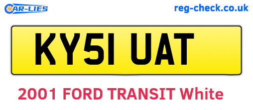 KY51UAT are the vehicle registration plates.
