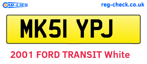 MK51YPJ are the vehicle registration plates.