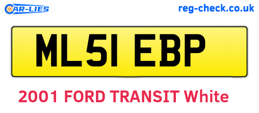 ML51EBP are the vehicle registration plates.