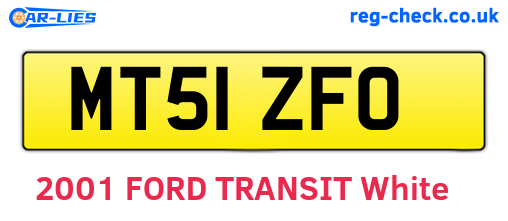 MT51ZFO are the vehicle registration plates.