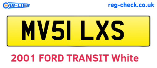 MV51LXS are the vehicle registration plates.