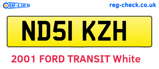 ND51KZH are the vehicle registration plates.