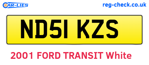 ND51KZS are the vehicle registration plates.