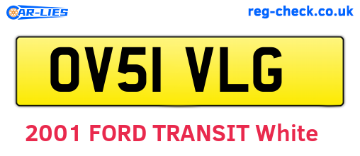 OV51VLG are the vehicle registration plates.
