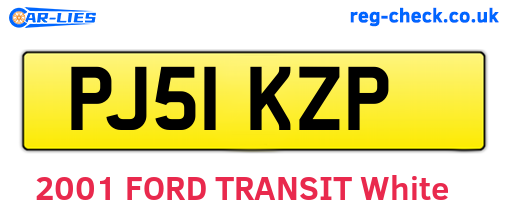 PJ51KZP are the vehicle registration plates.