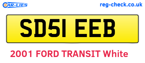 SD51EEB are the vehicle registration plates.