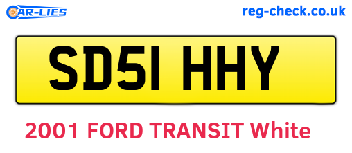 SD51HHY are the vehicle registration plates.