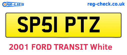 SP51PTZ are the vehicle registration plates.