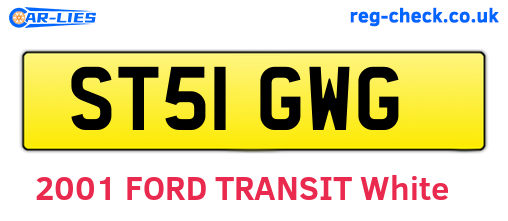 ST51GWG are the vehicle registration plates.