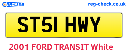 ST51HWY are the vehicle registration plates.