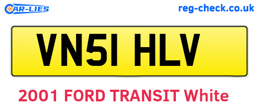 VN51HLV are the vehicle registration plates.