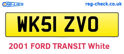 WK51ZVO are the vehicle registration plates.