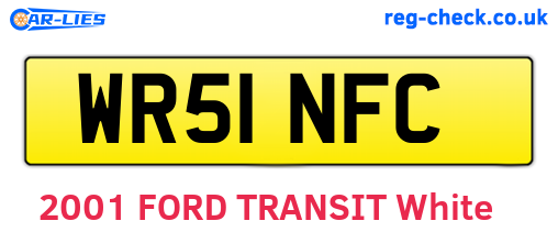 WR51NFC are the vehicle registration plates.