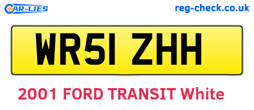 WR51ZHH are the vehicle registration plates.