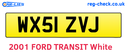 WX51ZVJ are the vehicle registration plates.