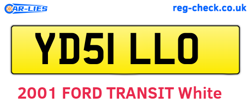YD51LLO are the vehicle registration plates.