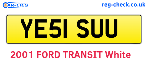 YE51SUU are the vehicle registration plates.