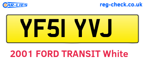 YF51YVJ are the vehicle registration plates.