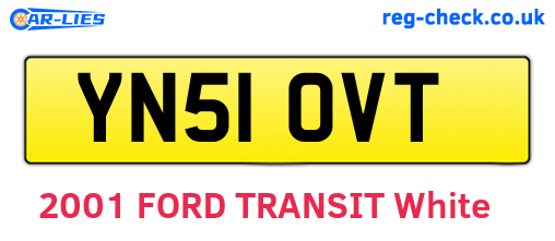 YN51OVT are the vehicle registration plates.