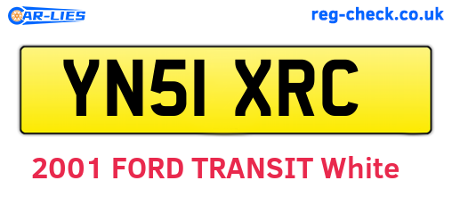 YN51XRC are the vehicle registration plates.