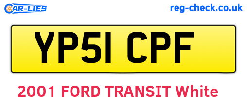 YP51CPF are the vehicle registration plates.