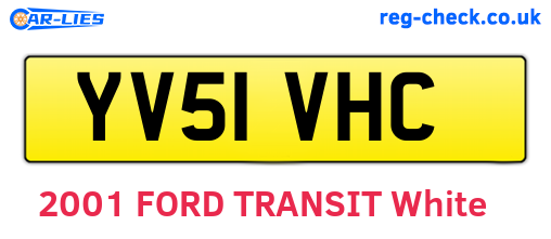 YV51VHC are the vehicle registration plates.
