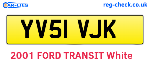 YV51VJK are the vehicle registration plates.