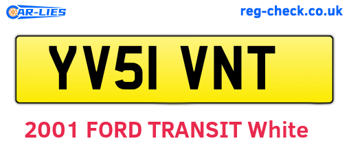 YV51VNT are the vehicle registration plates.