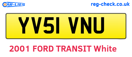 YV51VNU are the vehicle registration plates.
