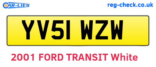 YV51WZW are the vehicle registration plates.
