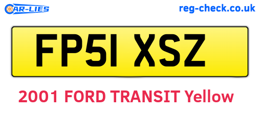 FP51XSZ are the vehicle registration plates.