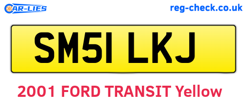 SM51LKJ are the vehicle registration plates.