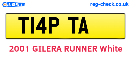 T14PTA are the vehicle registration plates.