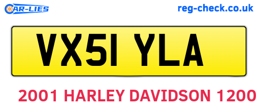 VX51YLA are the vehicle registration plates.