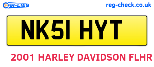 NK51HYT are the vehicle registration plates.